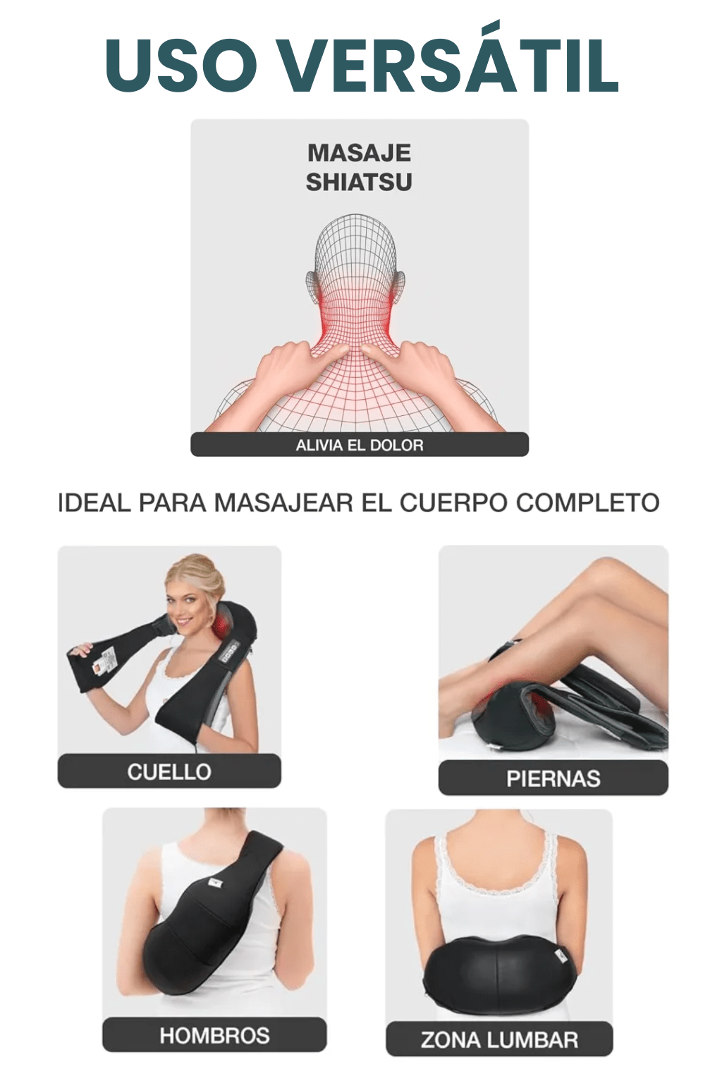 RELAXMAX™ MASAJEADOR TÉRMICO CERVICAL